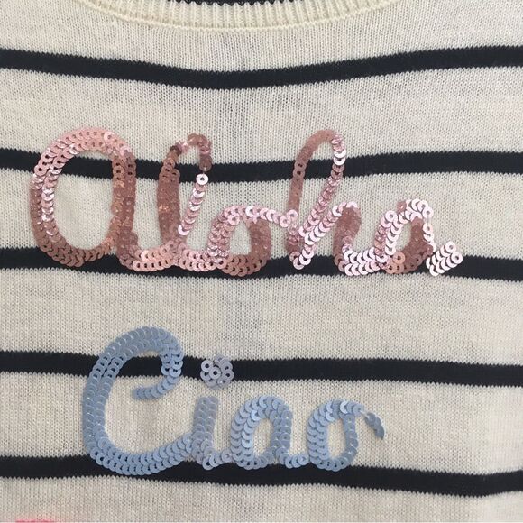 TALBOTS “HELLO” SEQUIN SWEATER‎ - Picture 6 of 7